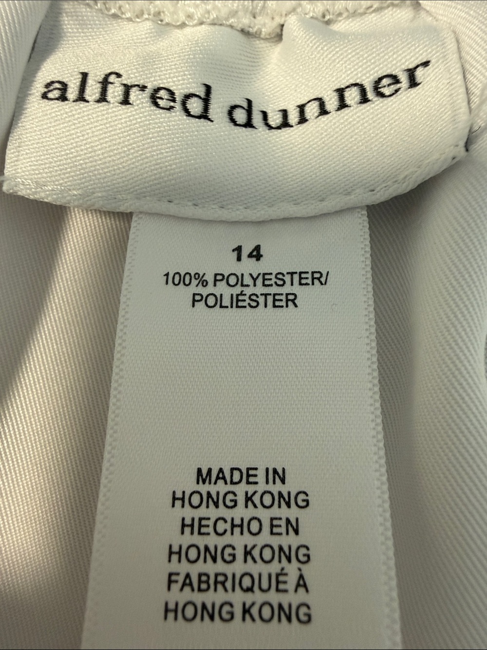 Alfred Dunner White Crop Pants with  Colorful Butterfly Embroidery SZ14 - Picture 4 of 14